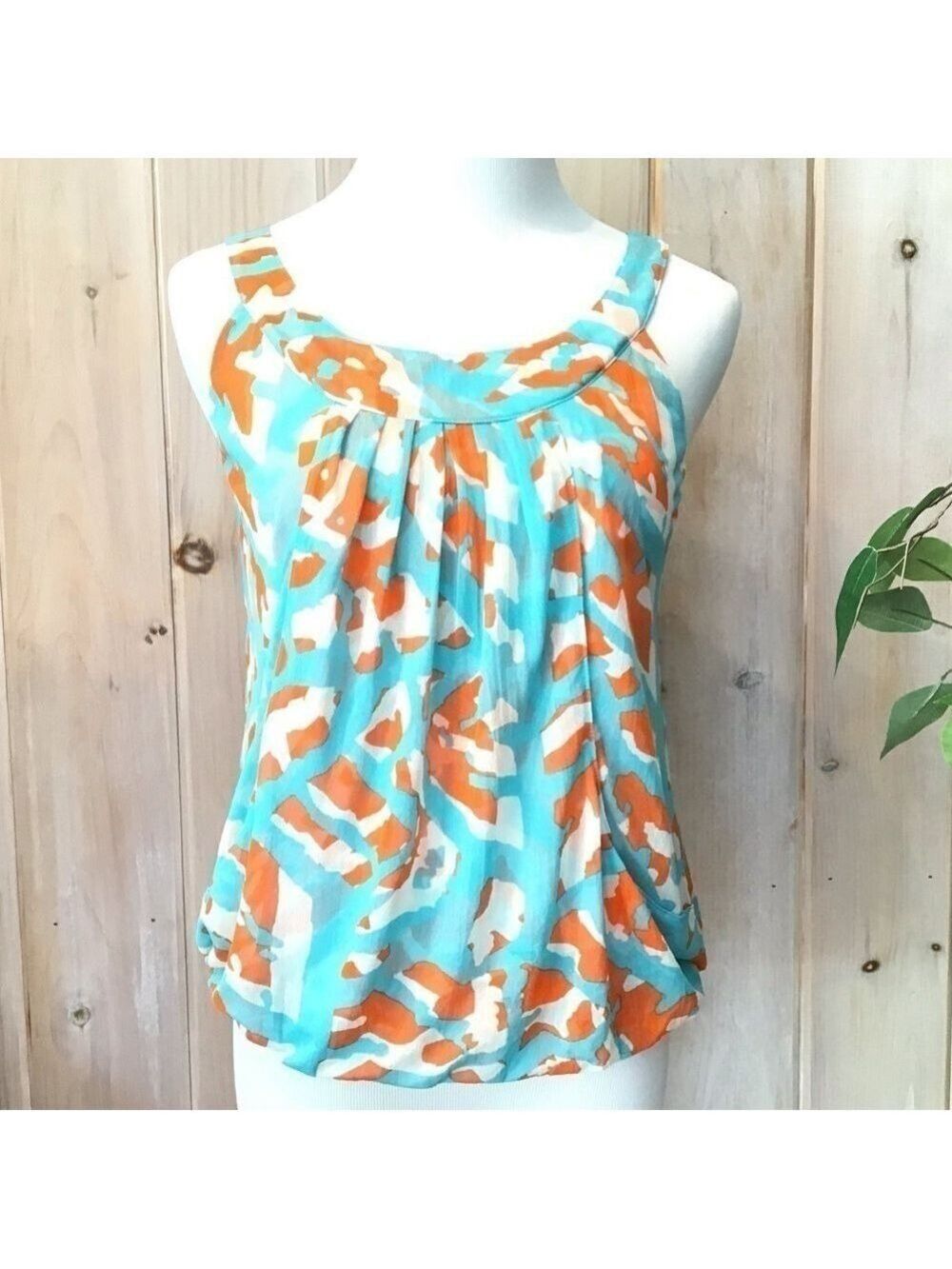 Diane Von Furstenberg Silk racerback top